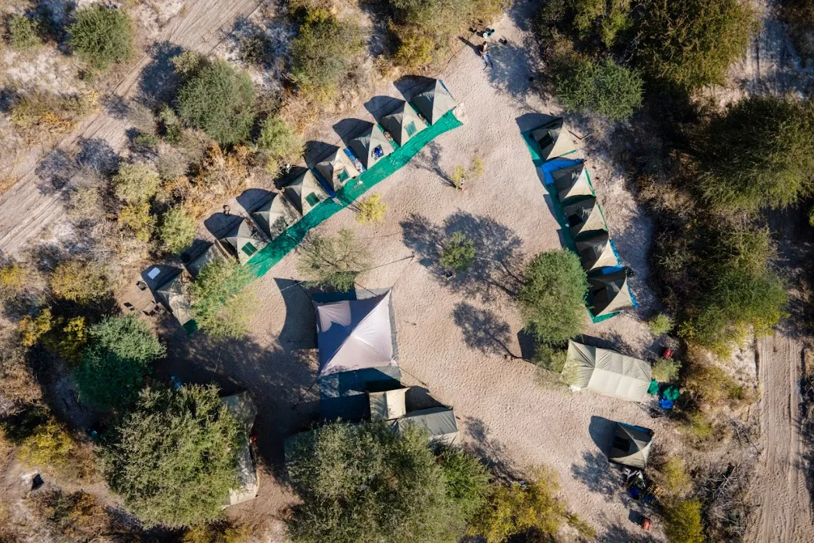 Fly camp aerial